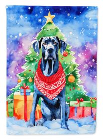Great Dane Christmas Garden Flag Mailbox Flag Decorative Yard Flag Banner Outside Patio Artwork Yard Flower Beds, Garden Size, Multicolor