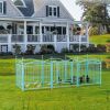 Dog Playpen Indoor 24 inch 8 Panels Metal Dog Pen Pet Dog Fence Outdoor Exercise Pen with Doors