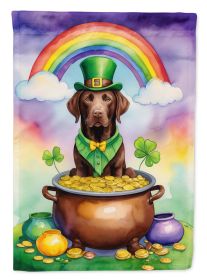 Labrador Retriever St Patrick's Day Garden Flag Mailbox Flag Decorative Yard Flag Banner Outside Patio Artwork Yard Flower Beds, Garden Size (Default: Default)