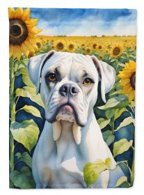 Boxer in Sunflowers Garden Flag Mailbox Flag Decorative Yard Flag Banner Outside Patio Artwork Yard Flower Beds, Garden Size, Multicolor (Default: Default)